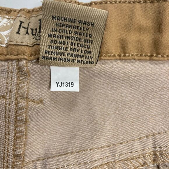 HYBRID & CO.Women’s Tan/Orange Jean Shorts,Sz 20,Cotton,Polyester, spandex blend - Picture 8 of 13